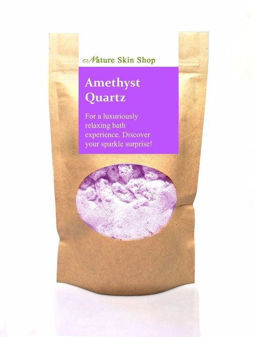 Amethyst Foaming Bath Soak with hidden bracelet ā fizzy bath fun šāØ