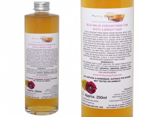 Vinegar Rinse for White Hair 🍏✨ Natural, handmade, glass bottle 250ml ♻️🌿