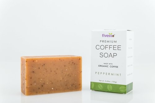 Peppermint - Premium Coffee Soap Bar