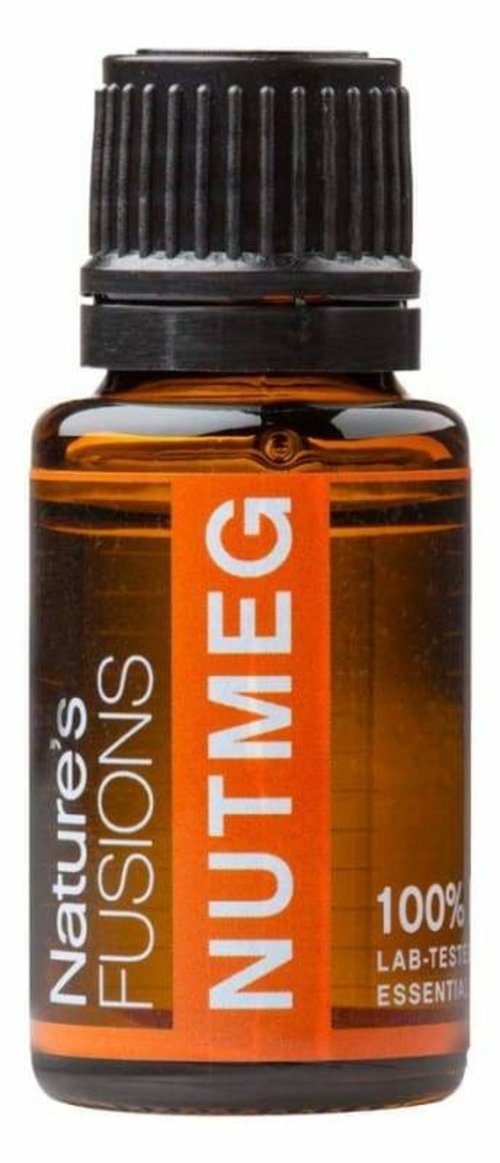 Nutmeg Pure Essential Oil 🌿🧴 15ml 🌰✨ Warm, spicy, sweet scent 🔥💛 Circulation & soothing relief 💆♂️🍂
