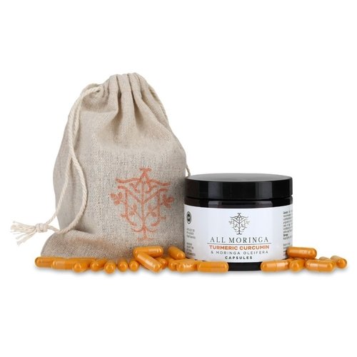 🌿 Organic Turmeric Curcumin 95% + Moringa ✨ Wellness 💪