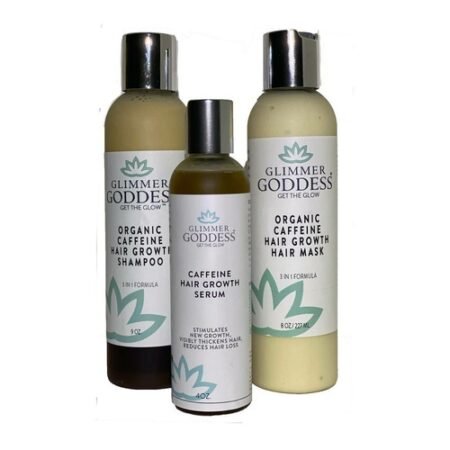 Caffeine-Infused Organic Hair Growth Trio Set