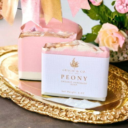 Pink Peony Shea Butter Soap šø Handmade, Hydrating & Luxurious - Image 3