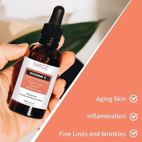 Anti-Aging Hyaluronic Serum 💧 Vitamin C 🍊 Aloe 🌿 for Women - Image 4