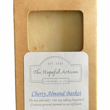 Cherry Almond Basket Soap 🌰🍒 Exfoliating, moisturizing, vegan & handmade 🌿