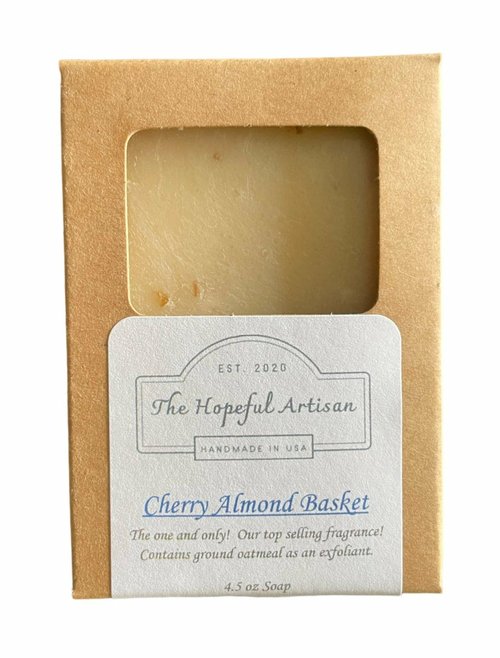 Cherry Almond Basket Soap š°š Exfoliating, moisturizing, vegan & handmade šæ