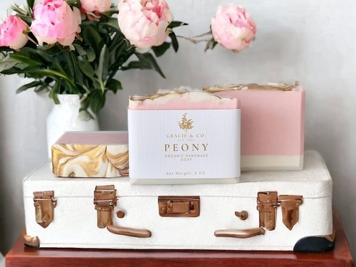 Pink Peony Shea Butter Soap šø Handmade, Hydrating & Luxurious - Image 5