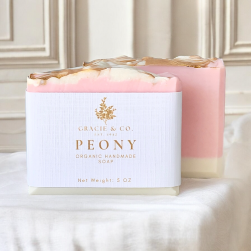 Pink Peony Shea Butter Soap šø Handmade, Hydrating & Luxurious - Image 2