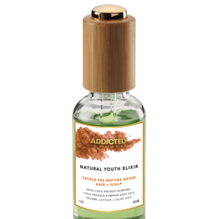 ✨ Addicted Beauty Natural Youth Elixir Hair Oil 🌿💆♀️” ✅