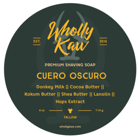 Cuero Oscuro Shave Soap 🪒✨ Rich leather & warm cedar scent 🌲