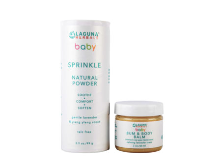 Organic Baby Moisturizer and Sprinkle ( talc free)baby powder set.