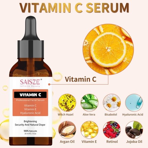Anti-Aging Hyaluronic Serum 💧 Vitamin C 🍊 Aloe 🌿 for Women - Image 2