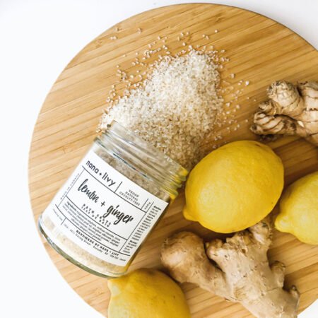 Lemon + Ginger Bath Salts 🍋🧄 – Relax, Detox