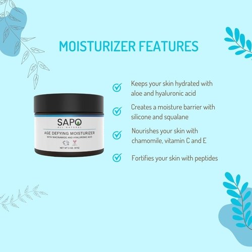 Sapo Daily Moisturizer β Lightweight Face Cream πΏπ§ Niacinamide - Image 4