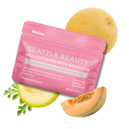 Multivitamin with Angelica & Melon – 12-Pack of Beauty-Boosting Gummies for Radiant Skin, Hair & Nails 🌟💊