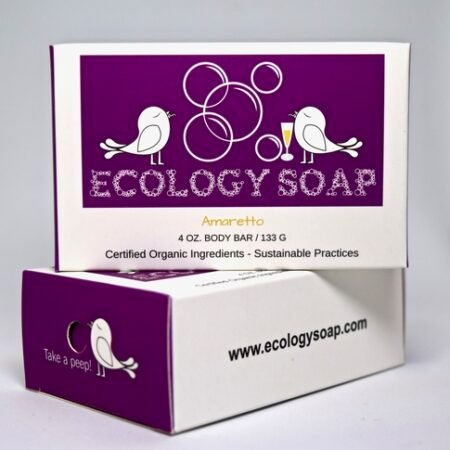 Ecology Soap Amaretto Body Bar 🌿 Cinnamon, almond, organic & cruelty-free