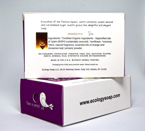 Ecology Soap Amaretto Body Bar šæ Cinnamon, almond, organic & cruelty-free - Image 2