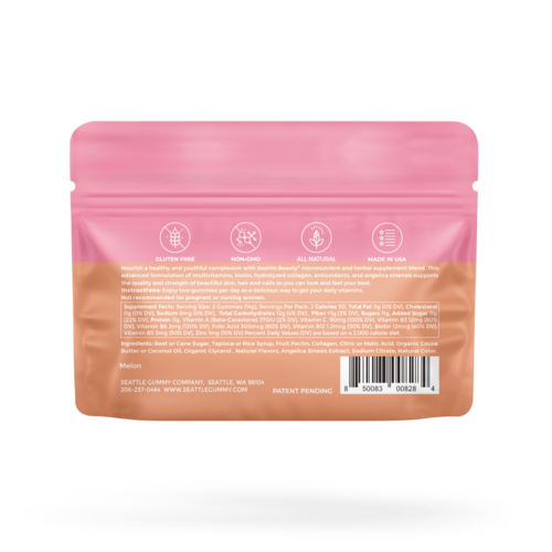 Multivitamin with Angelica & Melon β 12-Pack of Beauty-Boosting Gummies for Radiant Skin, Hair & Nails ππ - Image 3