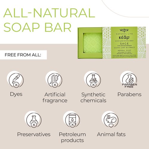 Kear Sage Olive Leaf Extract Herbal Soap: Double Duty Detox - Image 6