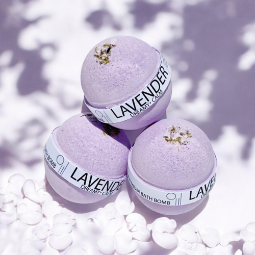 Lavender 8 oz Large Bath Bomb: Dreamy and Calm Lavender Large Bath Bomb 🌿 Relaxing lavender scent with nourishing oils for soft, serene skin.