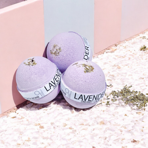 Lavender 8 oz Large Bath Bomb: Dreamy and Calm Lavender Large Bath Bomb 🌿 Relaxing lavender scent with nourishing oils for soft, serene skin. - Image 4