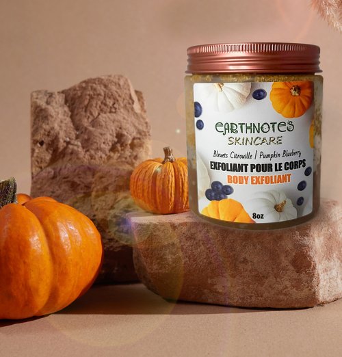 Pumpkin Blueberry Body Exfoliant ππ«β¨ Smooths, nourishes & hydrates skin πΏπ§ Vegan, natural & cruelty-free π°