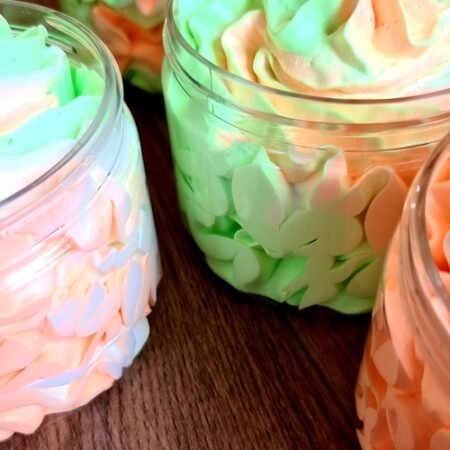 Coco Mango Shower Fluff – Tropical Whipped Soap Bliss