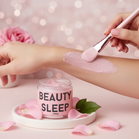 Beauty Sleep Rose Facial Mask 🌹✨ – Hydrate, Soothe & Glow Naturally