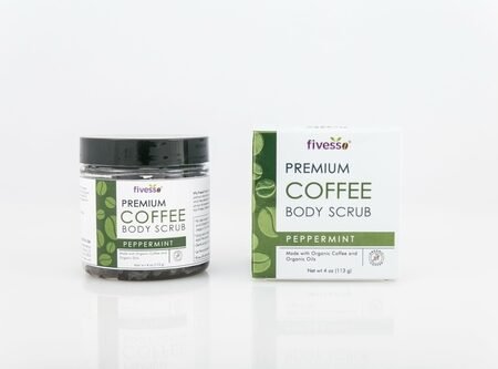 Invigorate your skin with our Peppermint Premium Coffee Scrub, energizing and exfoliating naturally.
