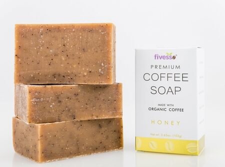 🍯☕ Honey Coffee Soap – 3 bars, exfoliating, moisturizing, natural 🌿🛁