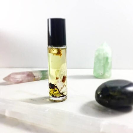 Crystal-Infused Frankincense Oil 🌿💎 for meditation, grounding & calm energy ✨🧘‍♀️