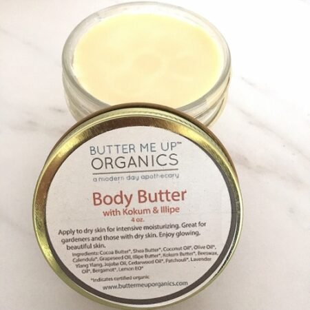 Organic Body Butter – Gardener’s Hands & Therapy Cream for Elbows, Knees & Dry Skin