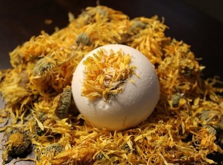 Organic Sick Bomb Bath Fizz, Enhanced with Healing Oils