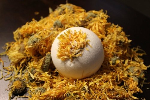 Organic Sick Bomb Bath Fizz, Enhanced with Healing Oils