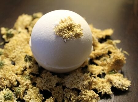 Bath Bomb Sleepy Baby Bomb with Lavender and Chamomile Organic